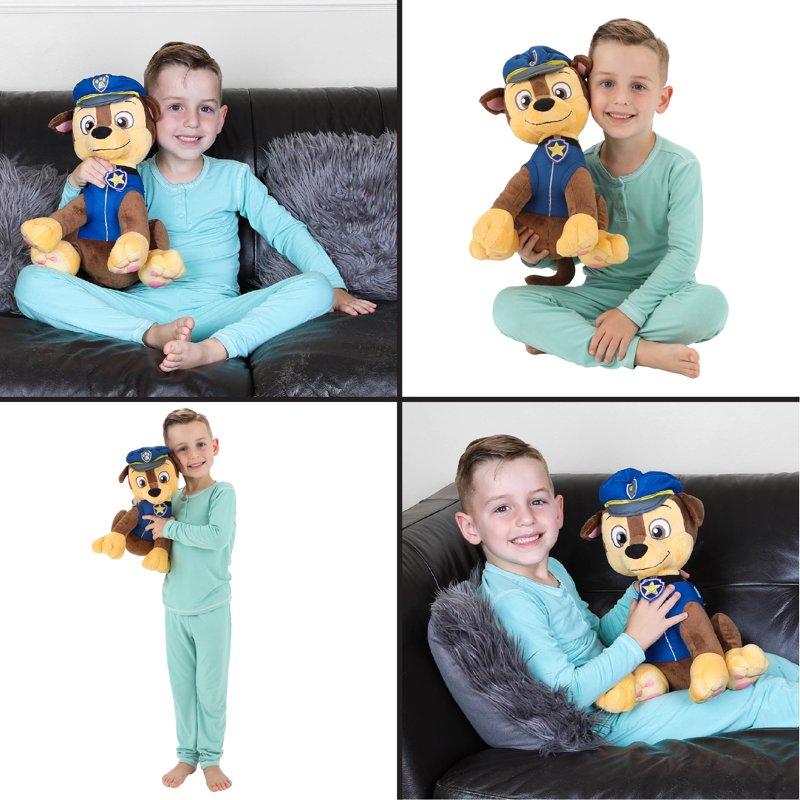 Kids Chase Plush Pillow Buddy - Soft Paw Patrol Bedtime Toy, Blue