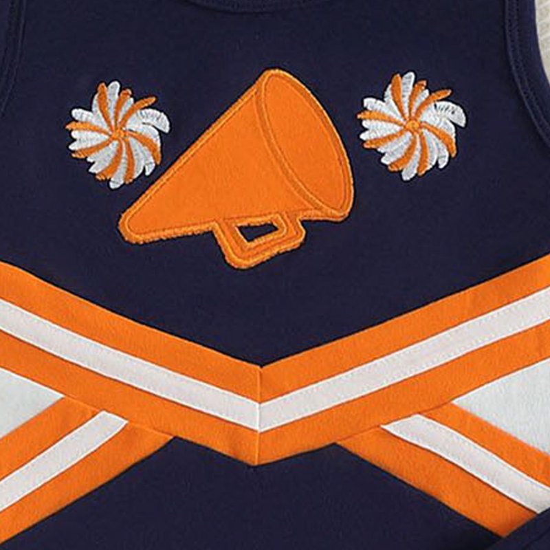 Toddler Girl Cheerleader Outfit Set - Shirt and Skirt Halloween & Sports