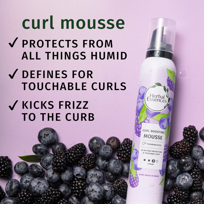 Curl Boosting Mousse - All Day Hold, Frizz Control, 6.8 fl oz