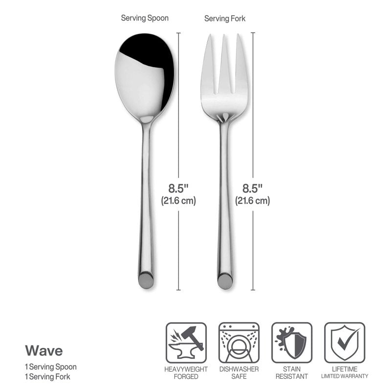 42-Piece Stainless Steel Flatware Set - Service for 8