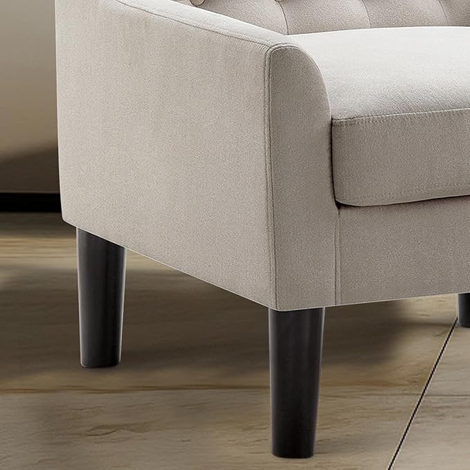 Tufted Upholstered Loveseat with Removable Cushions - Multiple Colors