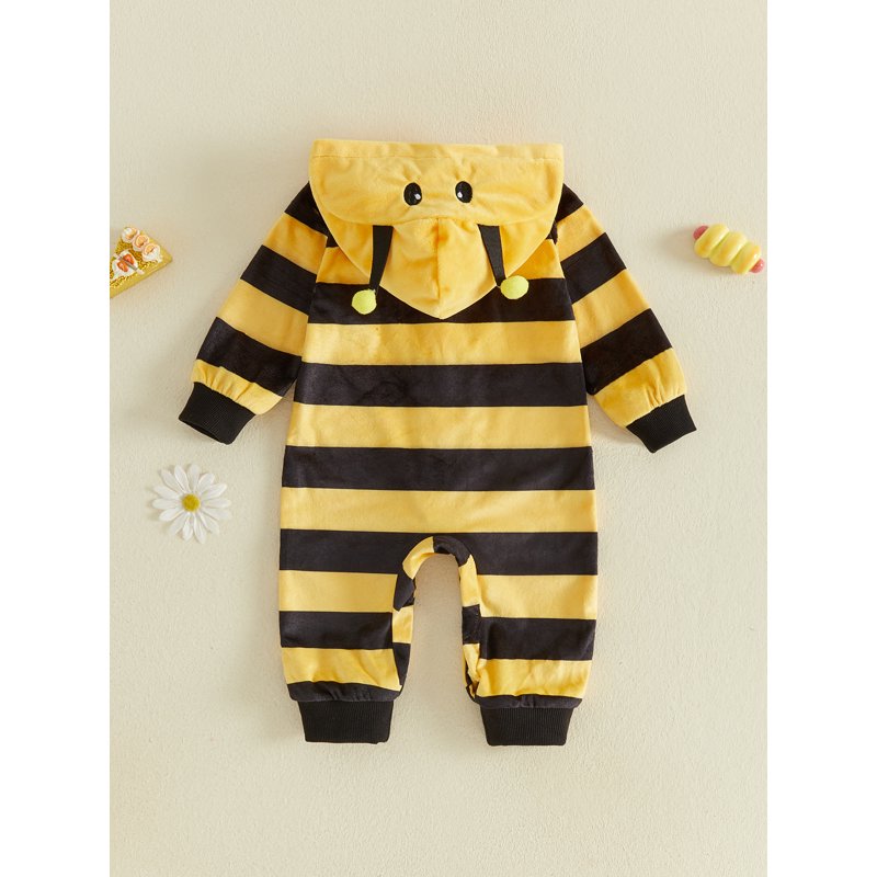 Baby Bee Halloween Costume Jumpsuit for 6-12 Months - Toddler Cosplay Outfit