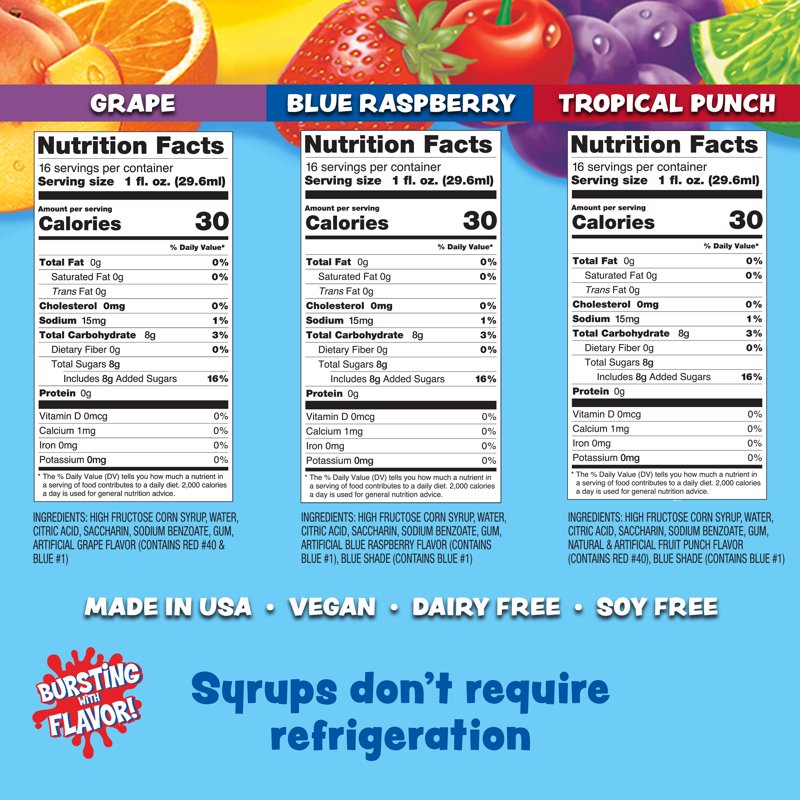 Snow Cone Maker Party Kit with 3 Flavored Syrups - Red, White & Blue