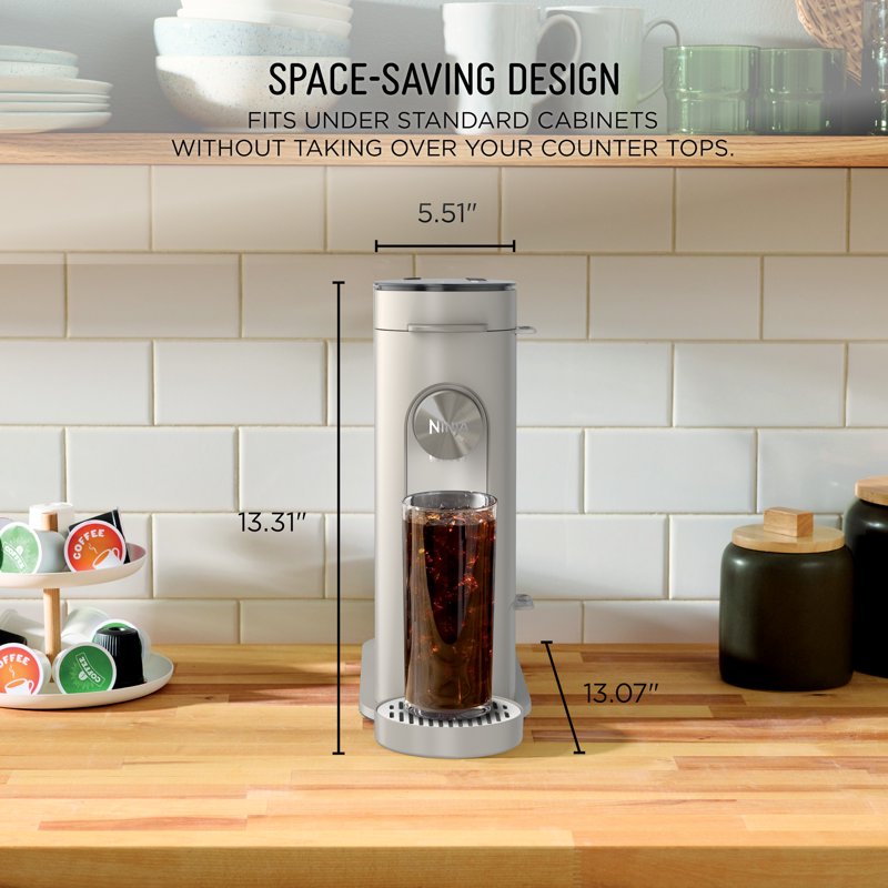 Single-Serve Coffee Maker with Rapid Cold Brew - Stone