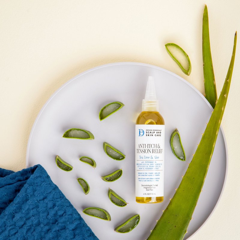 Scalp Care Anti-Itch & Tension Relief Hair Oil with Tea Tree & Aloe - 3 Pack