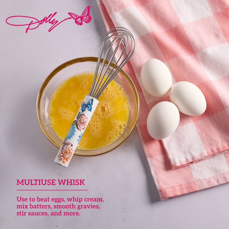 Rose Spatula and Whisk Set - Mosaic Design Kitchen Tools