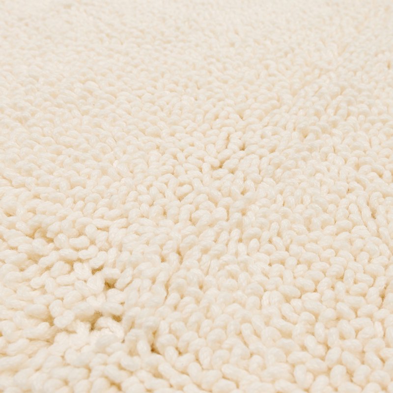 Cotton Plush Bath Mat 2'3 x 3'9 Parchment Non-Slip Washable | Mohawk Home