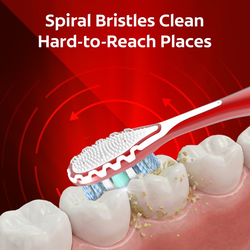 Advanced Whitening Manual Toothbrushes, Medium Bristles - 6 Pack