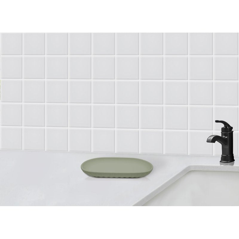 Bathroom Tray - Green - Modern Minimalist Jewelry & Cosmetic Organizer