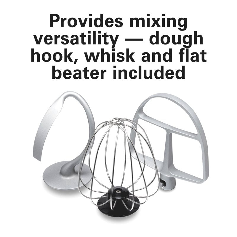 Stand Mixer 4 Quart with 7 Speeds, Tilt-Head & Attachments - Black