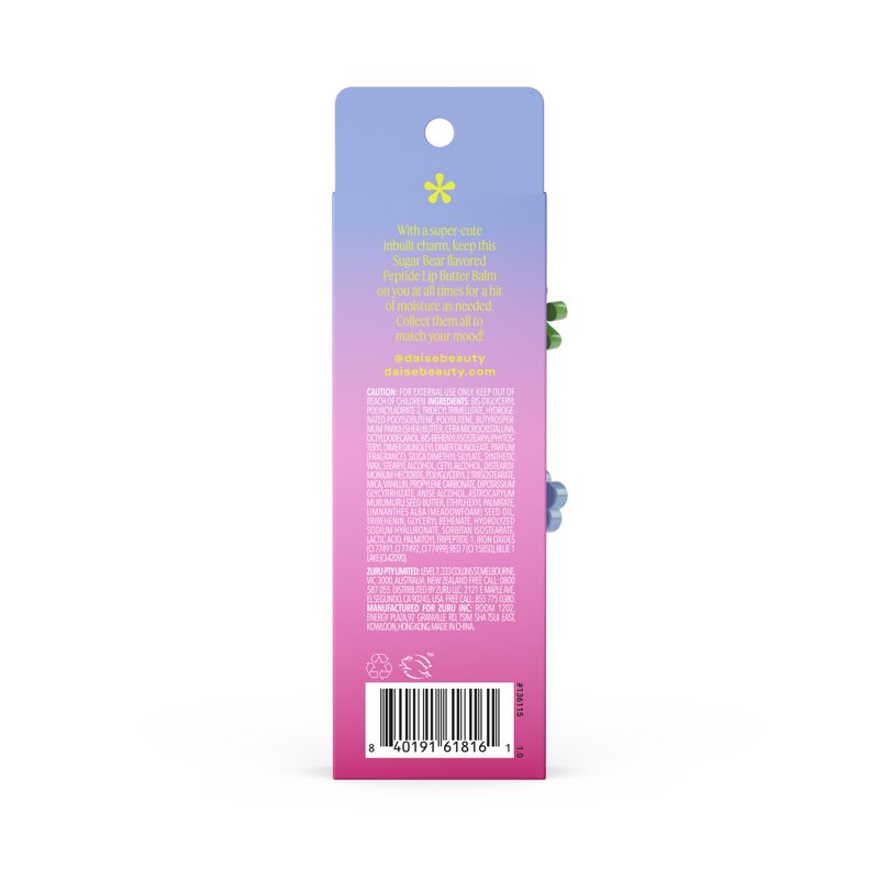 Peptide Lip Butter Balm - Sugar Bear - Hydrating Tinted Lip Treatment