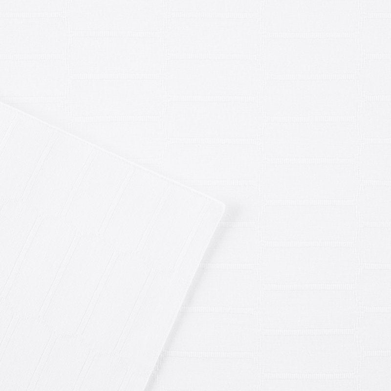 Honeycomb Reversible Table Runner - White, 15" W x 72" L