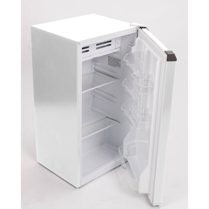 Compact Fridge 3.2 Cu. ft. with Chiller - White Mini Refrigerator