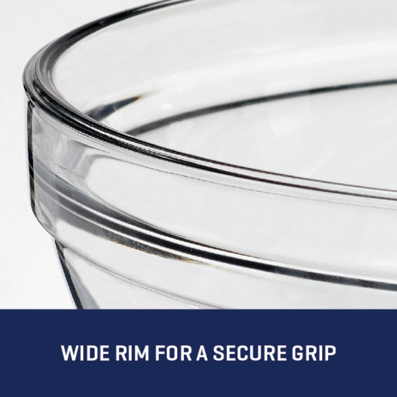 Versatile Glass Mixing Bowls Set - 10 Piece with Nesting Design