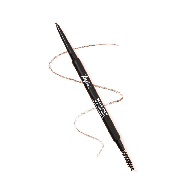 Micro Brow Pencil with Spoolie Brush - Medium Brown - Retractable Fine Tip