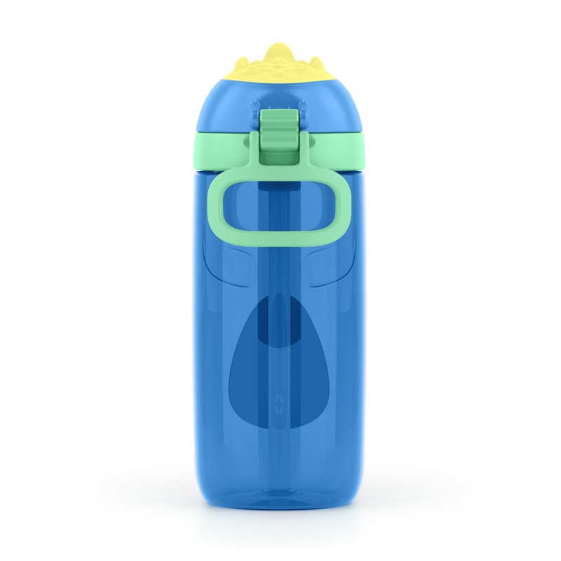16oz Kids Water Bottle - Durable Leak-Proof Design, Azure Blue