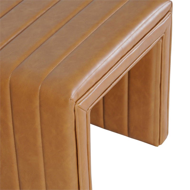 Modern Channel Ottoman - Multiple Colors Available