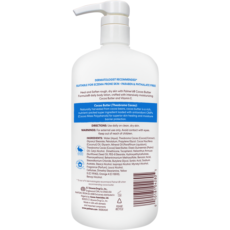 Cocoa Butter Daily Skin Therapy Body Lotion for Dry Skin - 33.8 fl. oz.