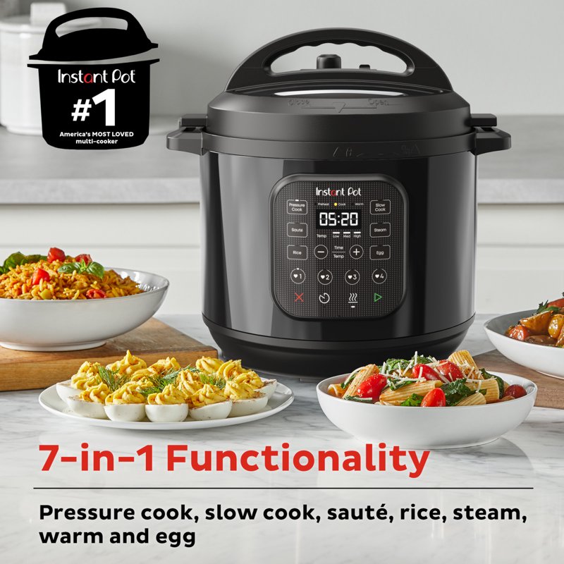 8Qt RIO Chef Series 7-in-1 Multi-Cooker - Black