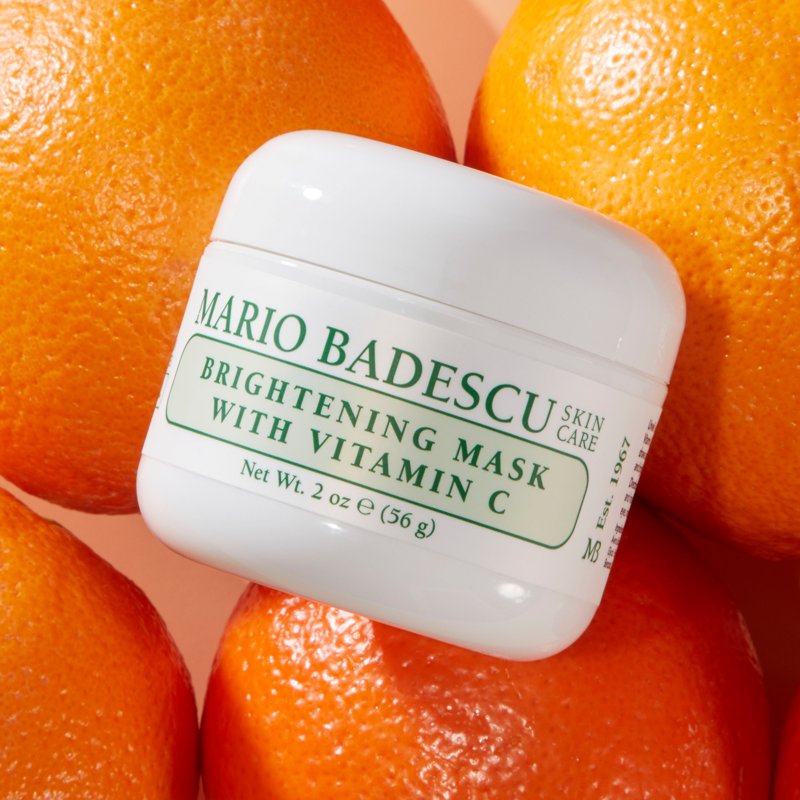 Brightening Facial Mask with Vitamin C - Antioxidant Clay Mask, 2 oz