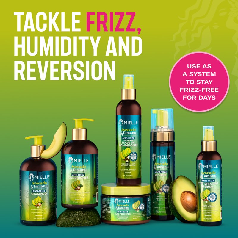 Anti-Frizz Mousse with Avocado & Tamanu Oil - 7.5 fl. oz.