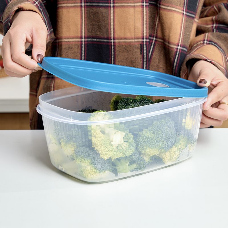 Reusable Food Storage Container Set - 6 Pieces, 2 Pack, Medium Rectangle