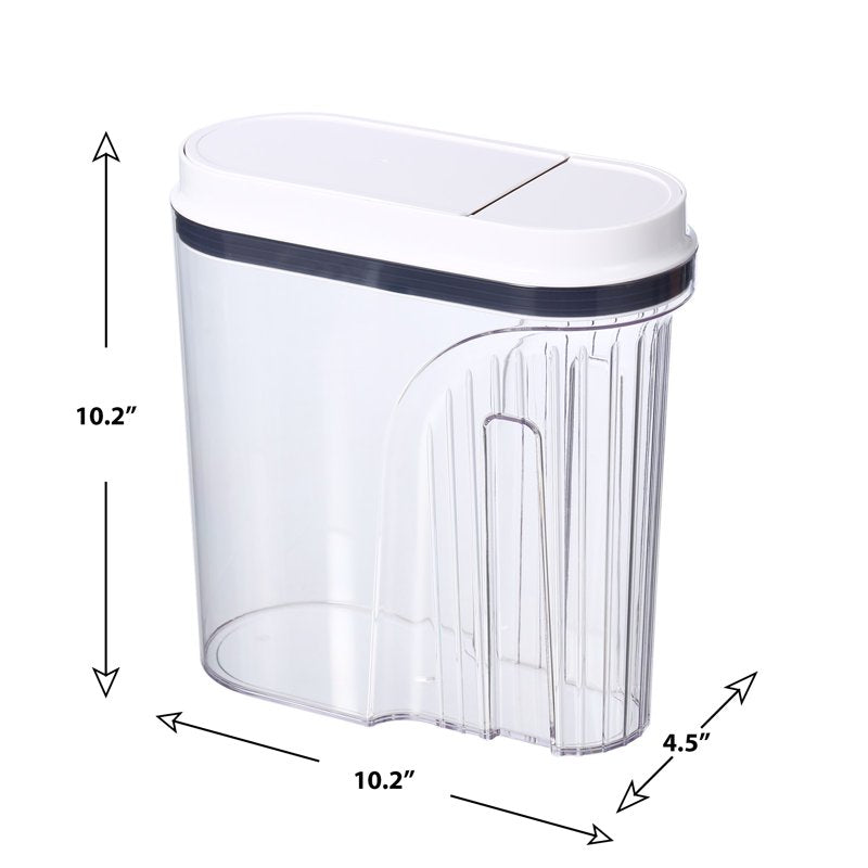 19-Cup Airtight Cereal Container - BPA-Free, Easy-Grip Handle, 4.5 L