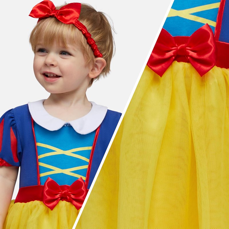Toddler Princess Costume for Girls 12-18 Months - Yellow Halloween Dress Up