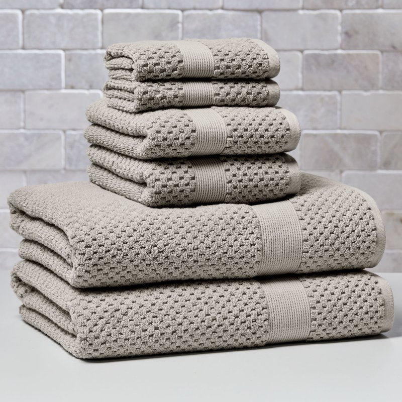 Better Homes & Gardens Soft Cotton Popcorn Textured Hand Towel - Soft Silver