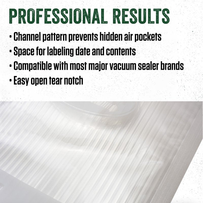 Vacuum Sealer Bags - Heavy-Duty 8 x 12 Inch, 100 Count