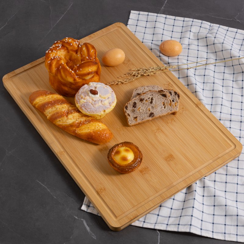 Extra Large Non-Slip Bamboo Cutting Board - 14" x 19.5" with Juice Groove