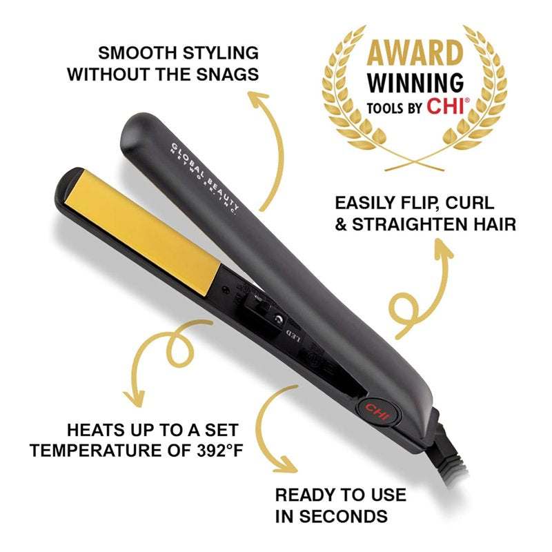 1-Inch Ceramic Hair Straightener Flat Iron - All-in-One Styling Tool