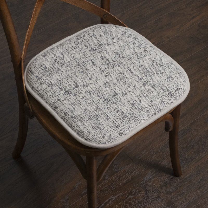 Memory Foam No Slip Chair Pad Cushion 2 Pack - Black & White