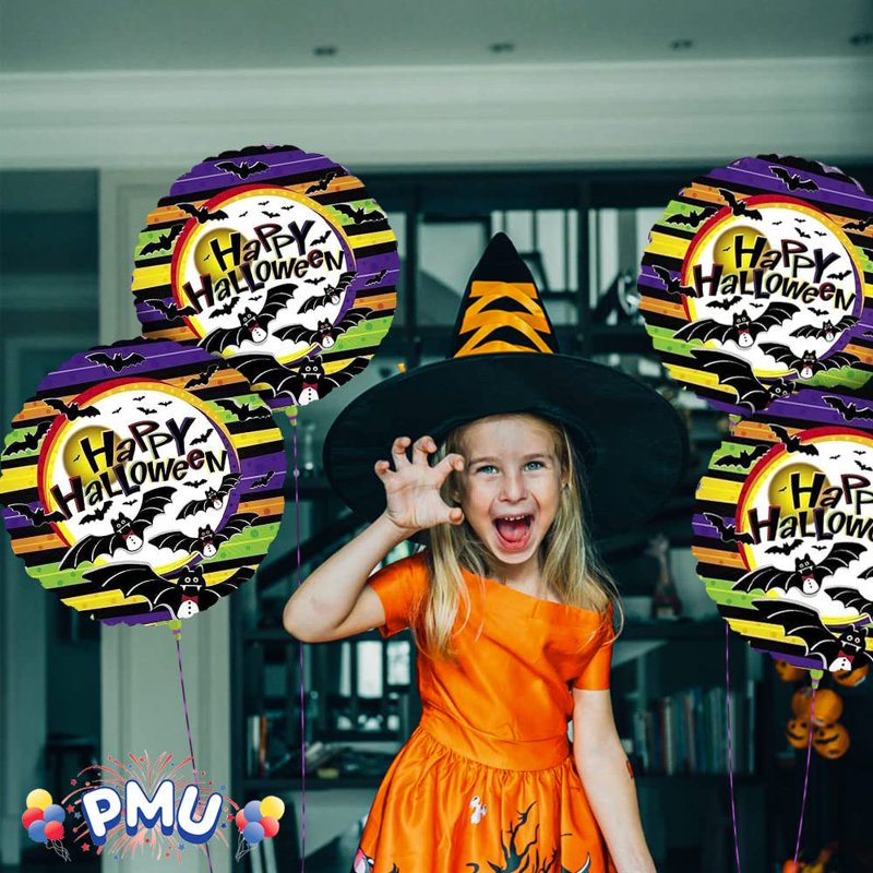 Halloween Vampire Bats Foil Balloons Pack of 10 - 18 Inch Mylar Party Decorations