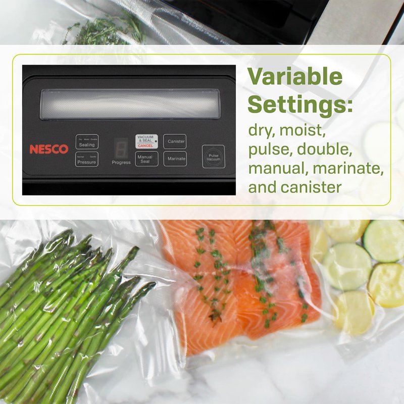 Heavy-Duty Vacuum Sealer with Double Heat Seal - Silver