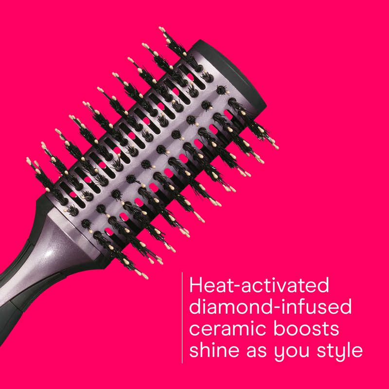 Large Vented Round Hairbrush with Diamond Ceramic Technology