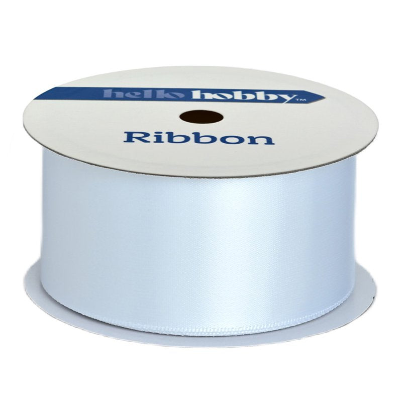 White Satin Ribbon 1.5 Inch Wide, 7 Yards for Craft & Gift Wrapping