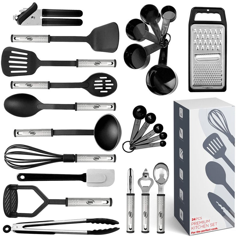 24-Piece Kitchen Utensil Set - Non-Stick & Heat Resistant