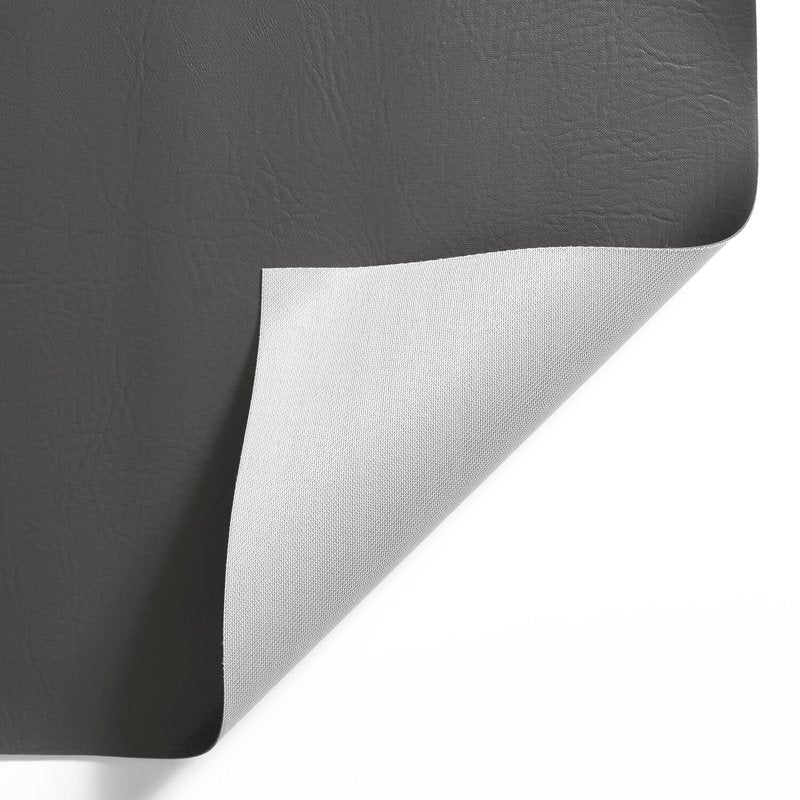 Ottertex 54 Inch Grey Faux Leather Vinyl Fabric by the Yard - Craft & Upholstery