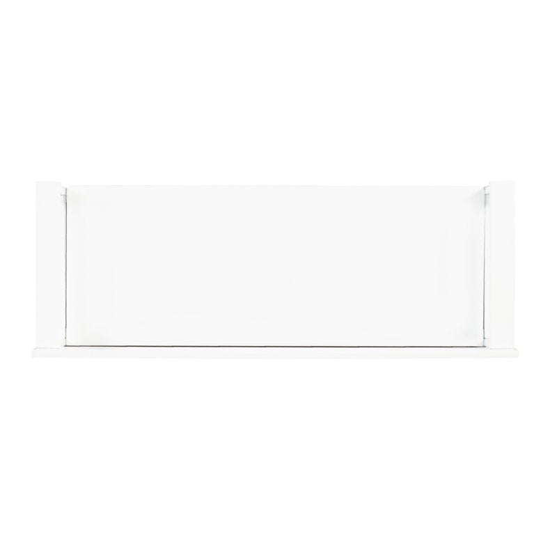White Ladderback Storage Bench with Flip-Top Lid