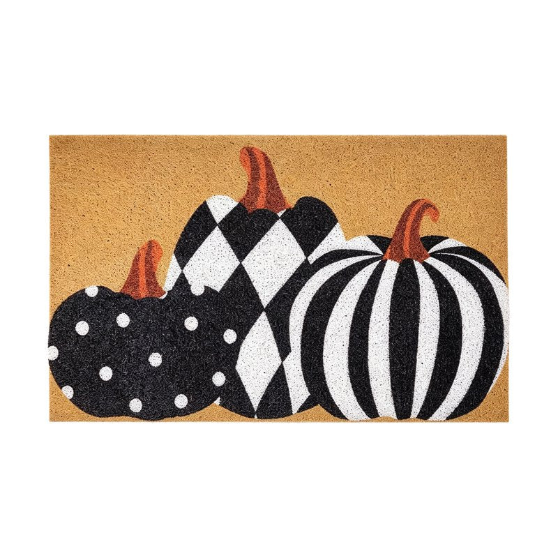 Halloween Door Mat - 24x16 Inch Thick Non Slip Pumpkin Entryway Rug - Pumpkin-C