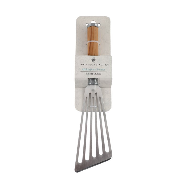 Stainless Steel All-Purpose Turner Spatula - Olivewood Handle