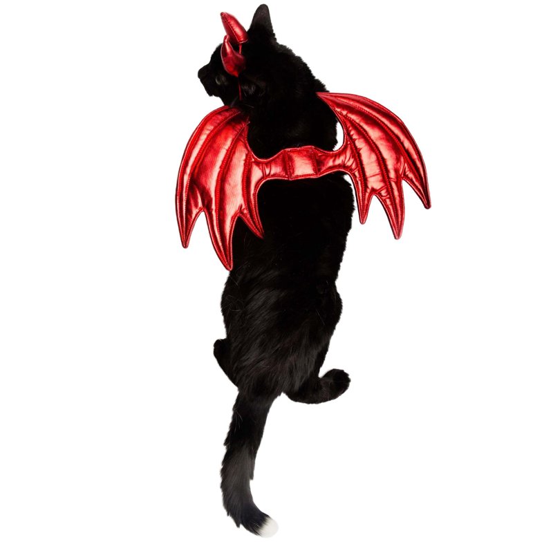 Pet Krewe Devil Dog Costume Halloween Pet Costume with Wings & Horns