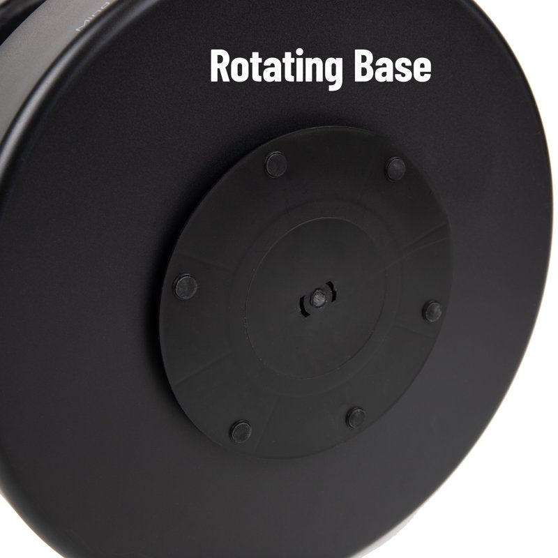 2-Tier Snack Carousel Organizer - 360-Degree Rotating - Black