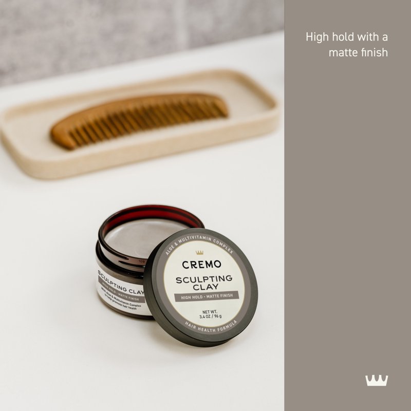 High Hold Hair Sculpting Clay with Matte Shine - 3.4 oz