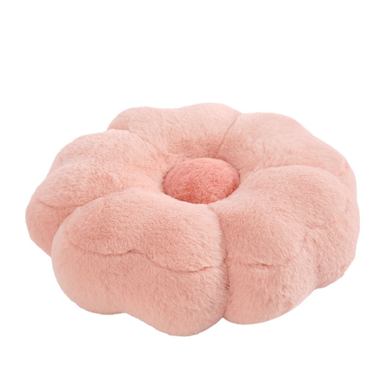 Pink Floral Nursery Pillow - 12x12 Children's Decorative Cushion