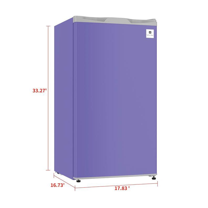 Compact 3.2 Cu. ft. Refrigerator with Chiller Freezer - Purple