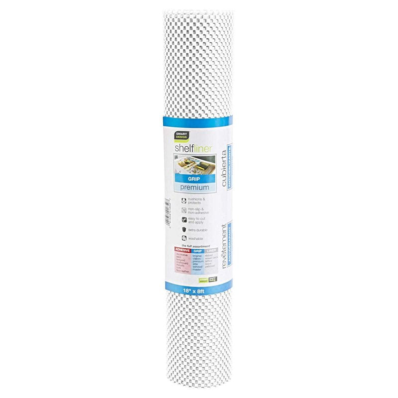 Shelf Liner Non-Adhesive Premium Grip - 18 Inch x 8 Feet - Teal Blue