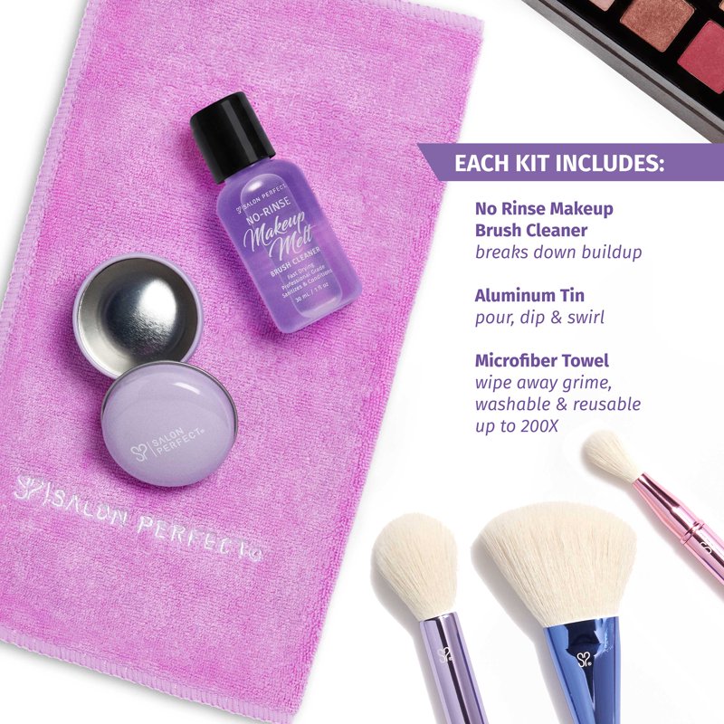 Makeup Brush Cleaning Starter Kit - Includes Makeup Melt, Tin & Towel