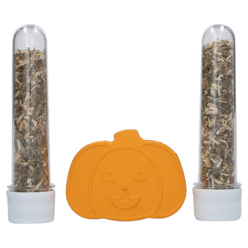 Vibrant Life Halloween Catnip Dispenser Toy - Pumpkin, Orange, Multicolor